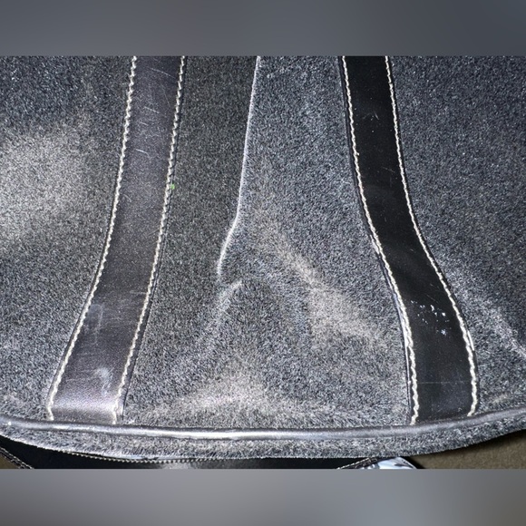 Lancel Paris made in Italy black velvet vintage cross body bucket bag - Picture 14 of 15